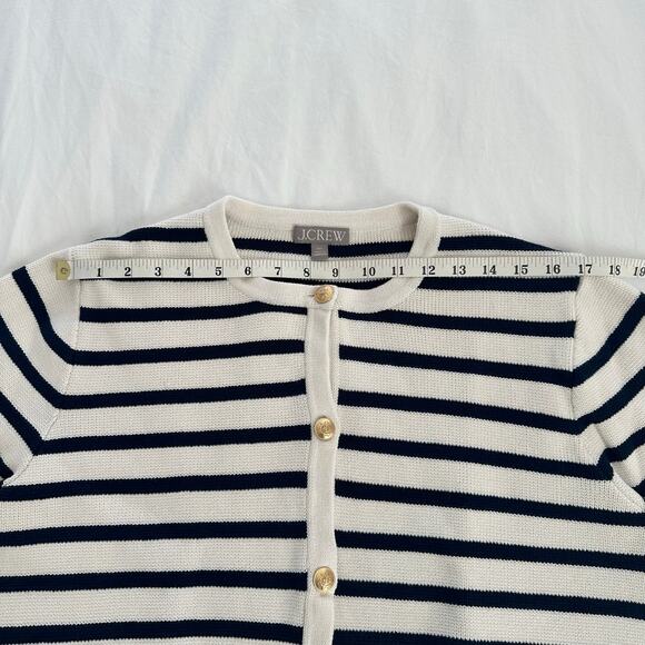 J.Crew Relaxed Emilie Lady Jacket In Stripe 100% Cotton XXL - Picture 8 of 13
